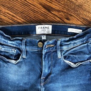 NWOT Frame Fringe Distressed Jeans